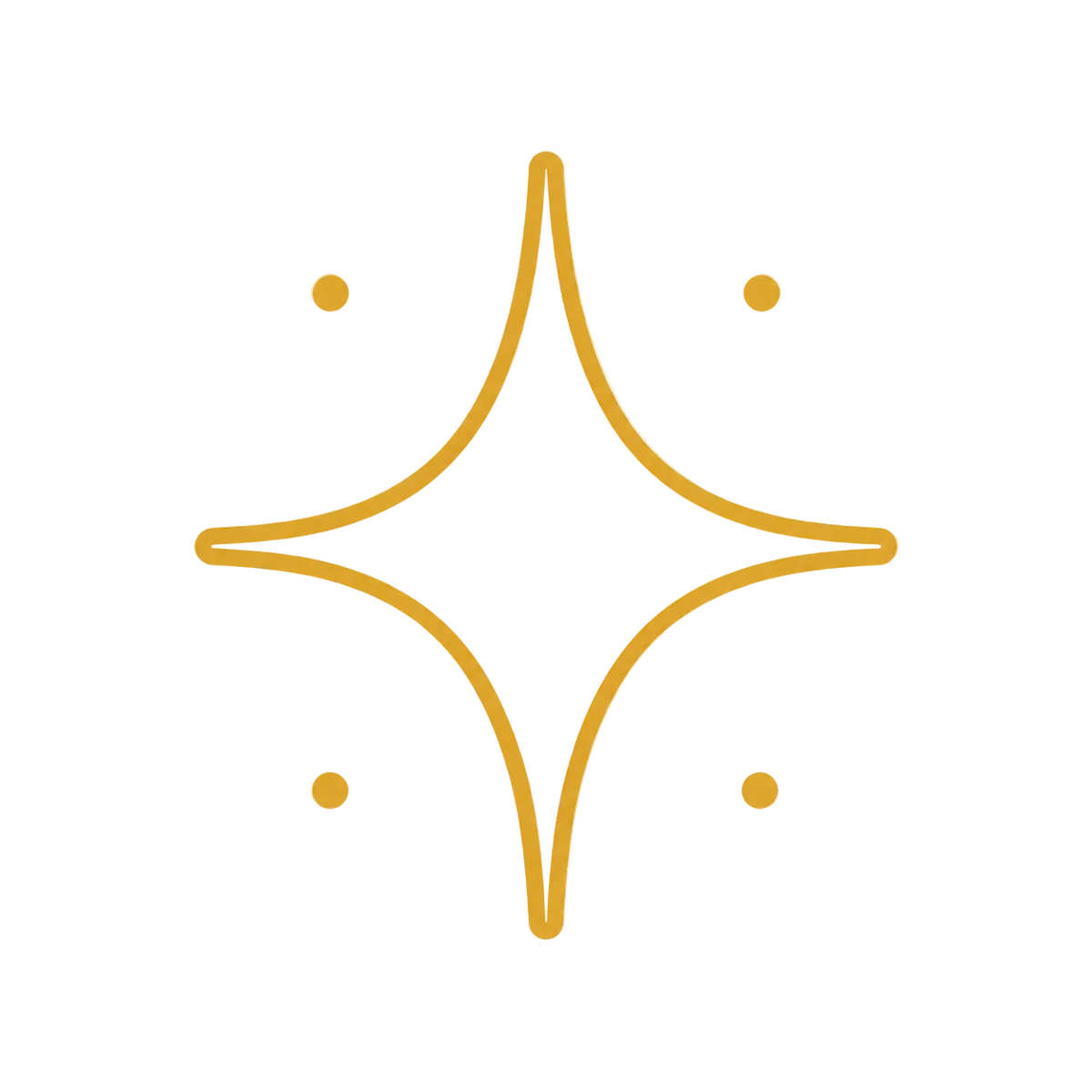 Gold star-shaped earring on a white background